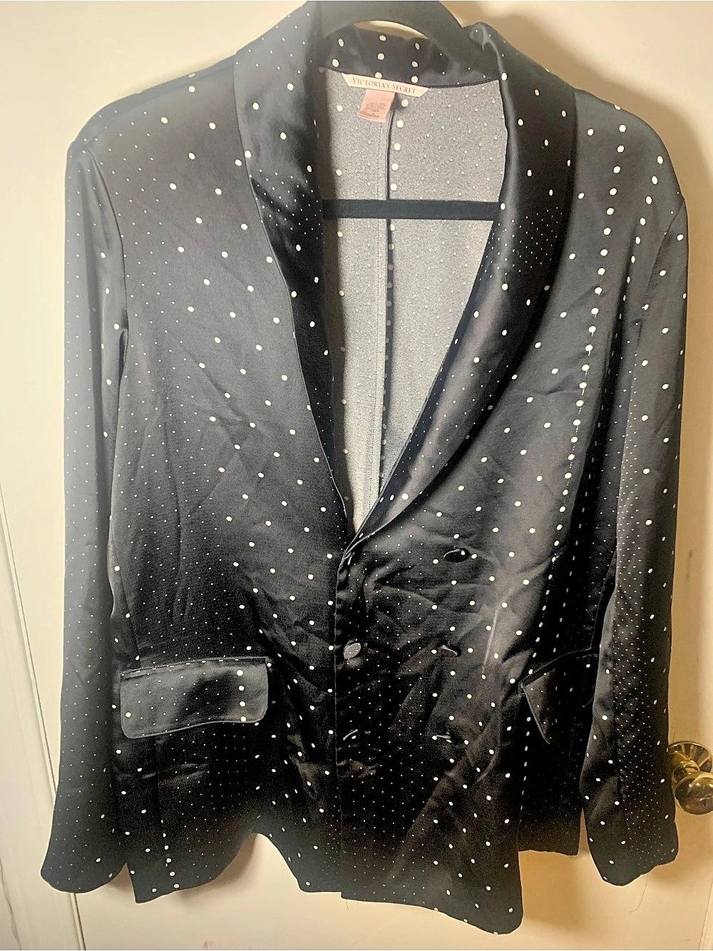 Victoria's Secret Polka Dot Blazer in Black & White Size Medium